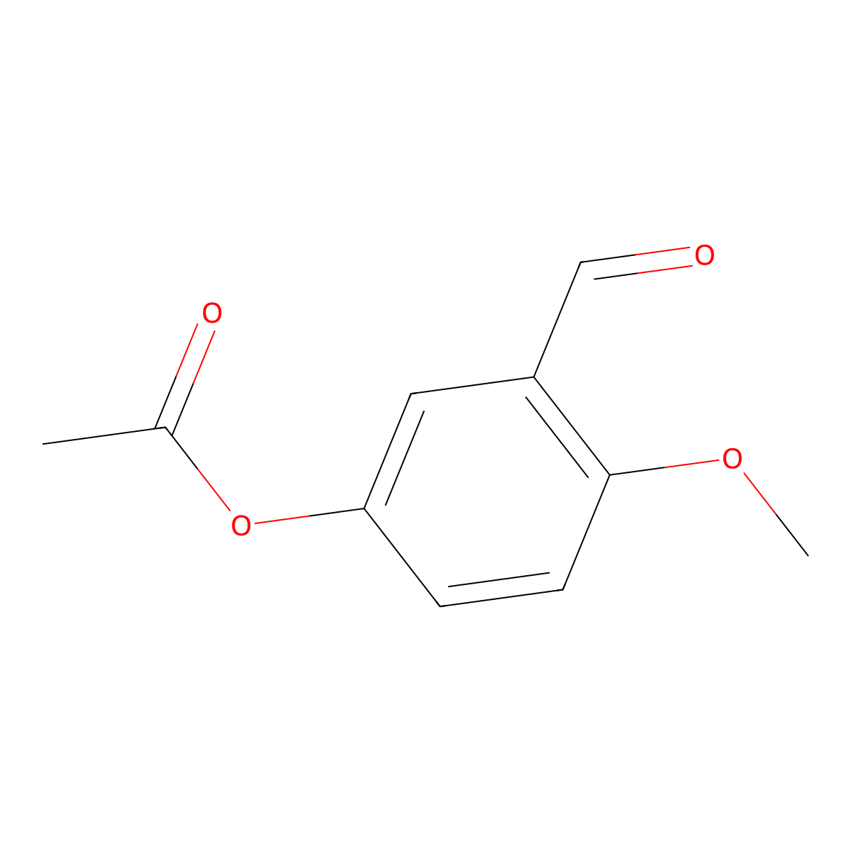 3-Formyl-4-methoxyphenyl acetate molecular structure, CAS 1394024-25-9