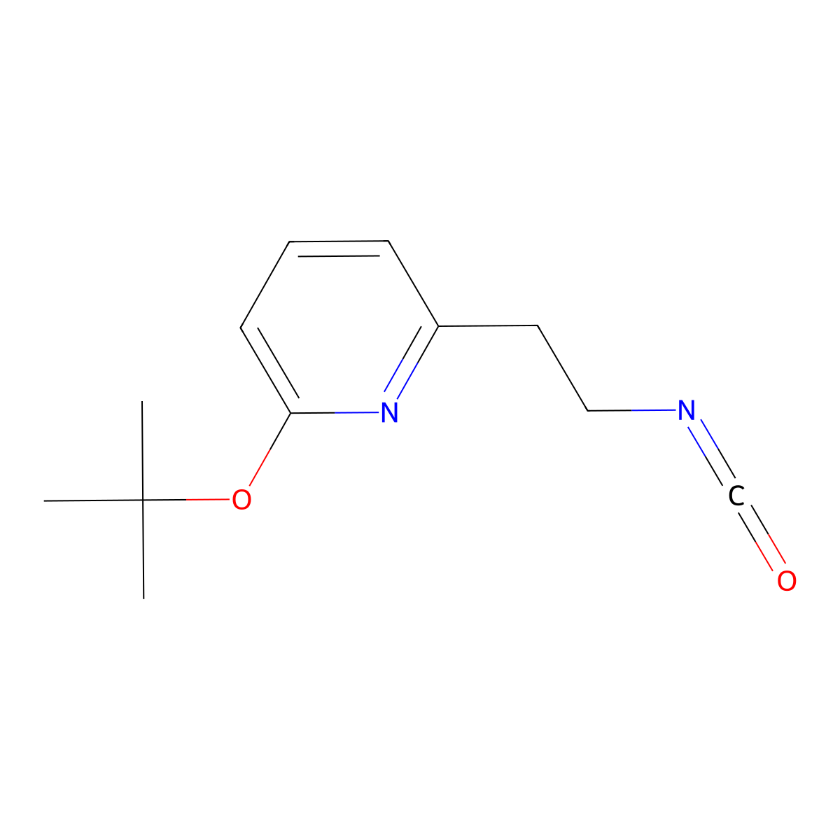 2-(Tert-butoxy)-6-(2-isocyanatoethyl)pyridine molecular structure, CAS 1394040-23-3