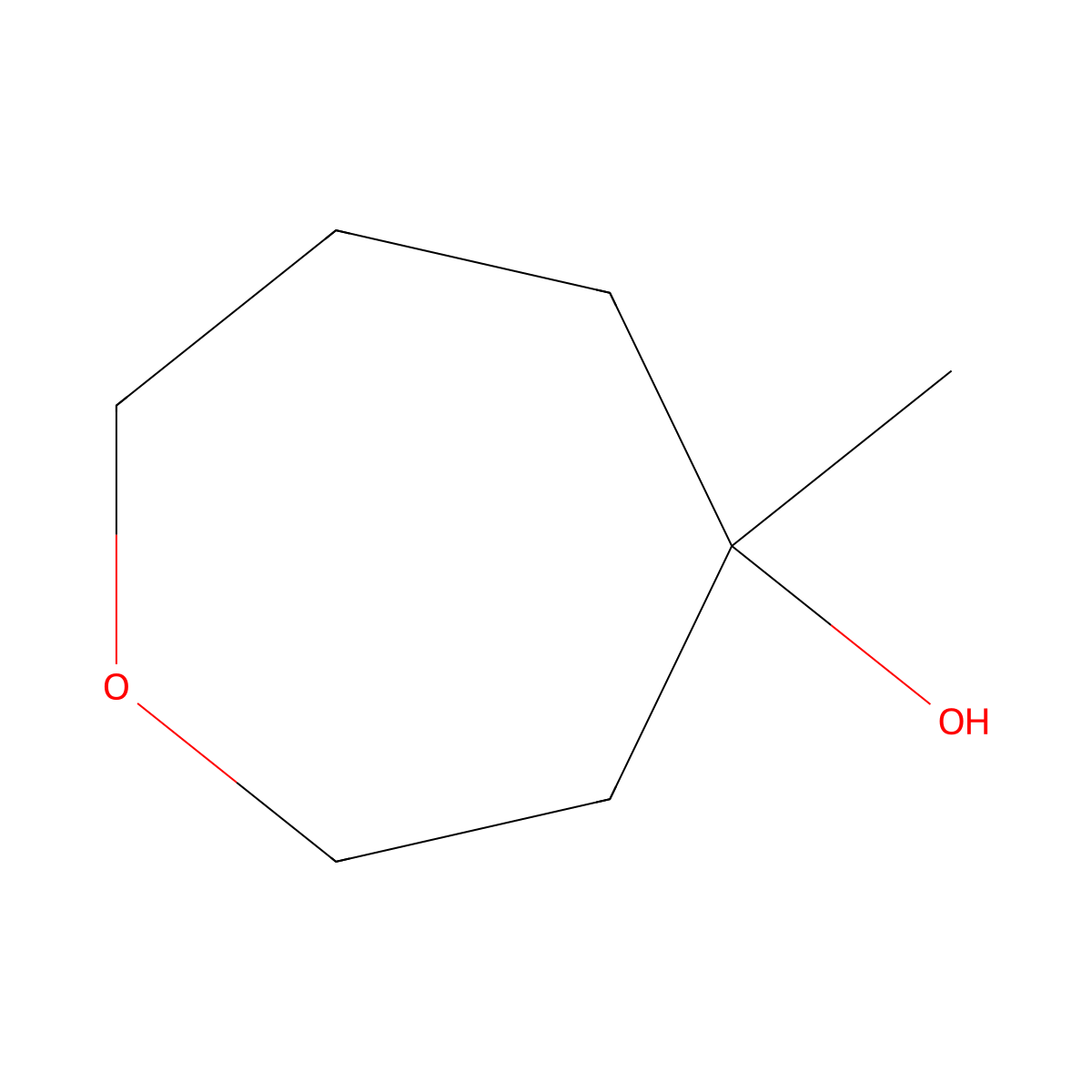 4-Methyloxepan-4-ol molecular structure, CAS 1394040-51-7
