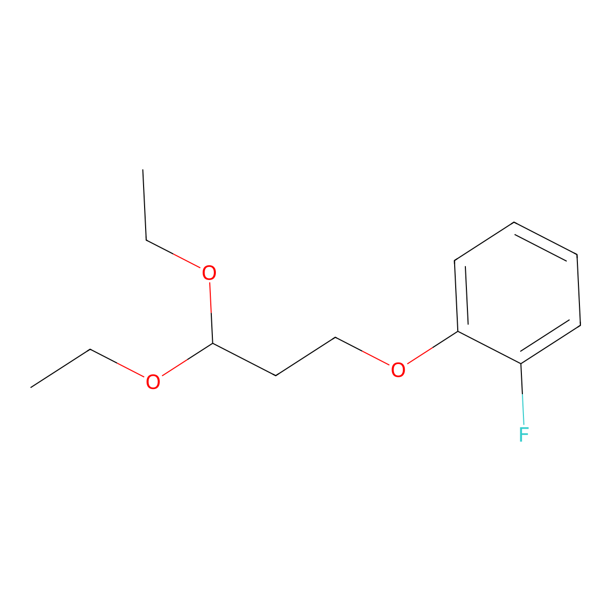 1-(3,3-Diethoxypropoxy)-2-fluorobenzene molecular structure, CAS 1394040-87-9