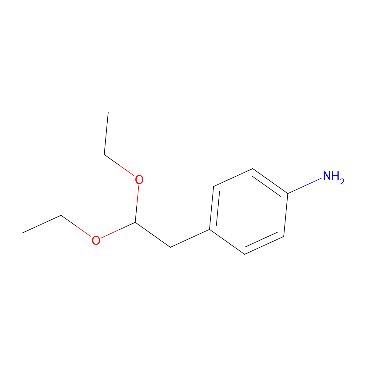 4-(2,2-Diethoxyethyl)aniline molecular structure, CAS 1394041-08-7