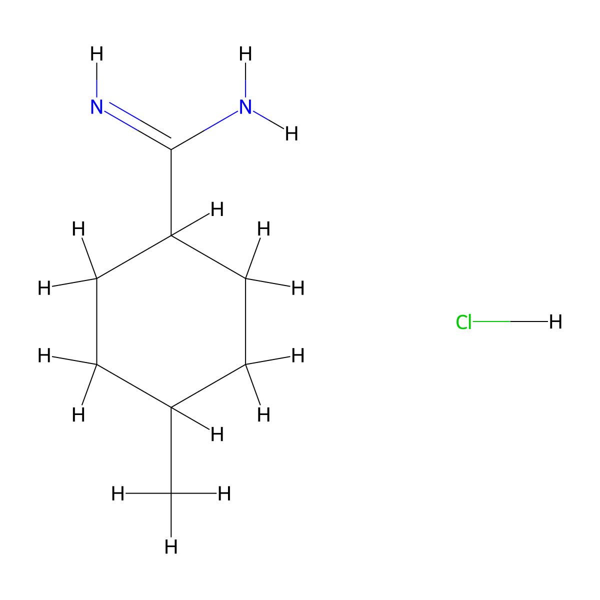 4-Methylcyclohexane-1-carboximidamide hydrochloride molecular structure, CAS 1394041-24-7