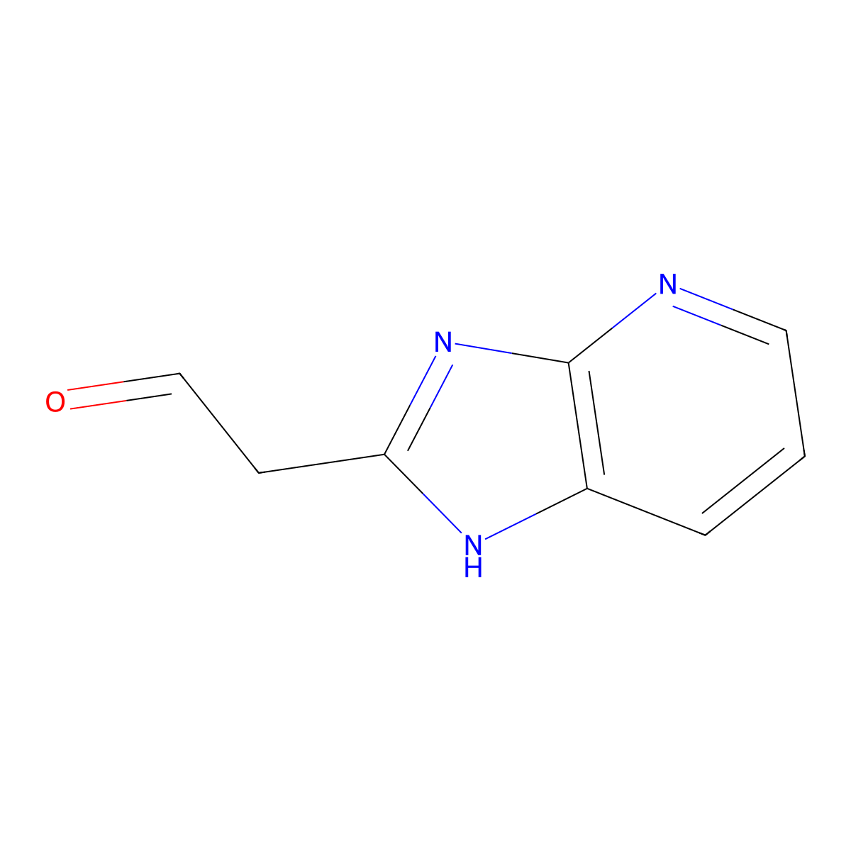2-{3H-imidazo[4,5-b]pyridin-2-yl}acetaldehyde molecular structure, CAS 1394041-41-8