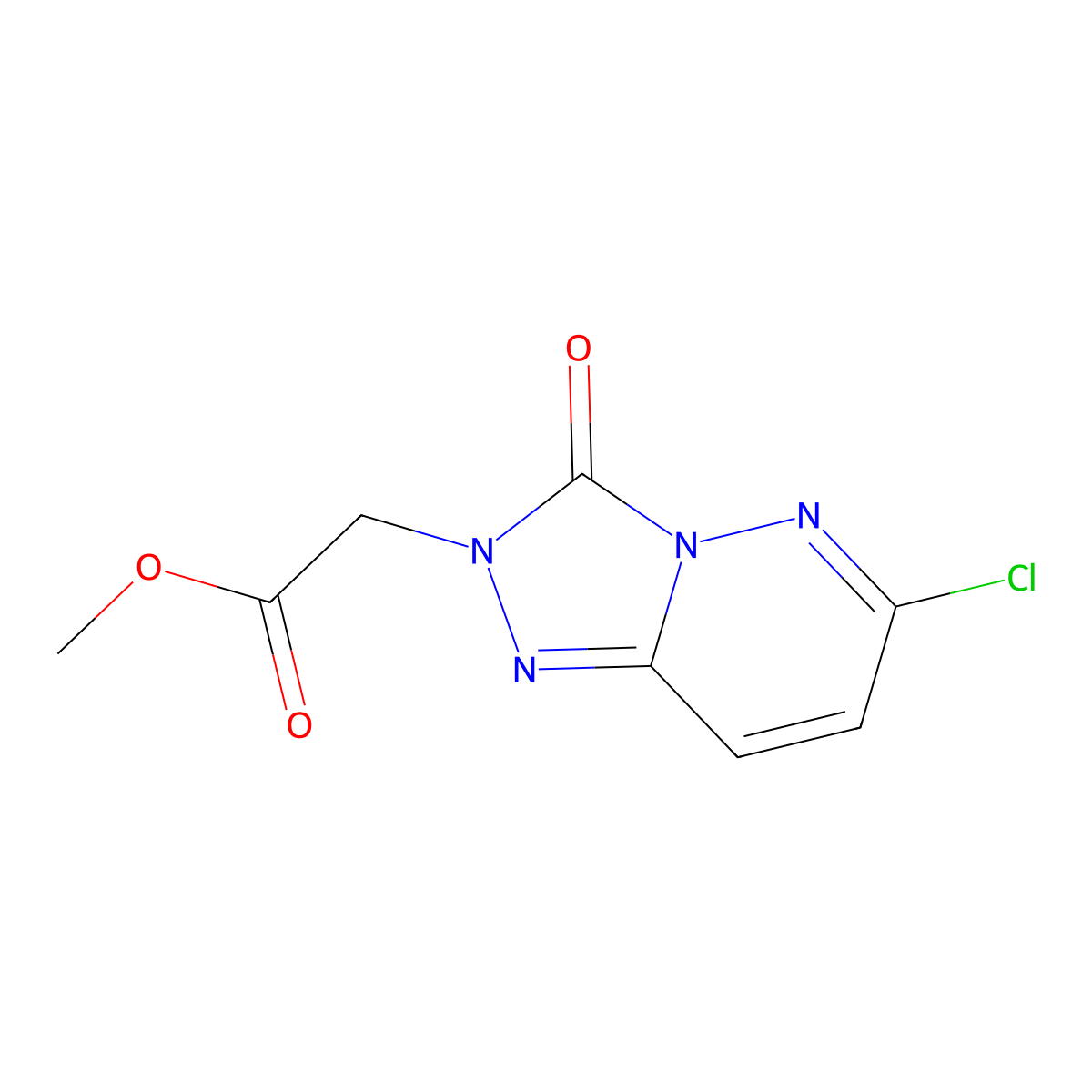 methyl 2-{6-chloro-3-oxo-2H,3H-[1,2,4]triazolo[4,3-b]pyridazin-2-yl}acetate molecular structure, CAS 1394041-52-1