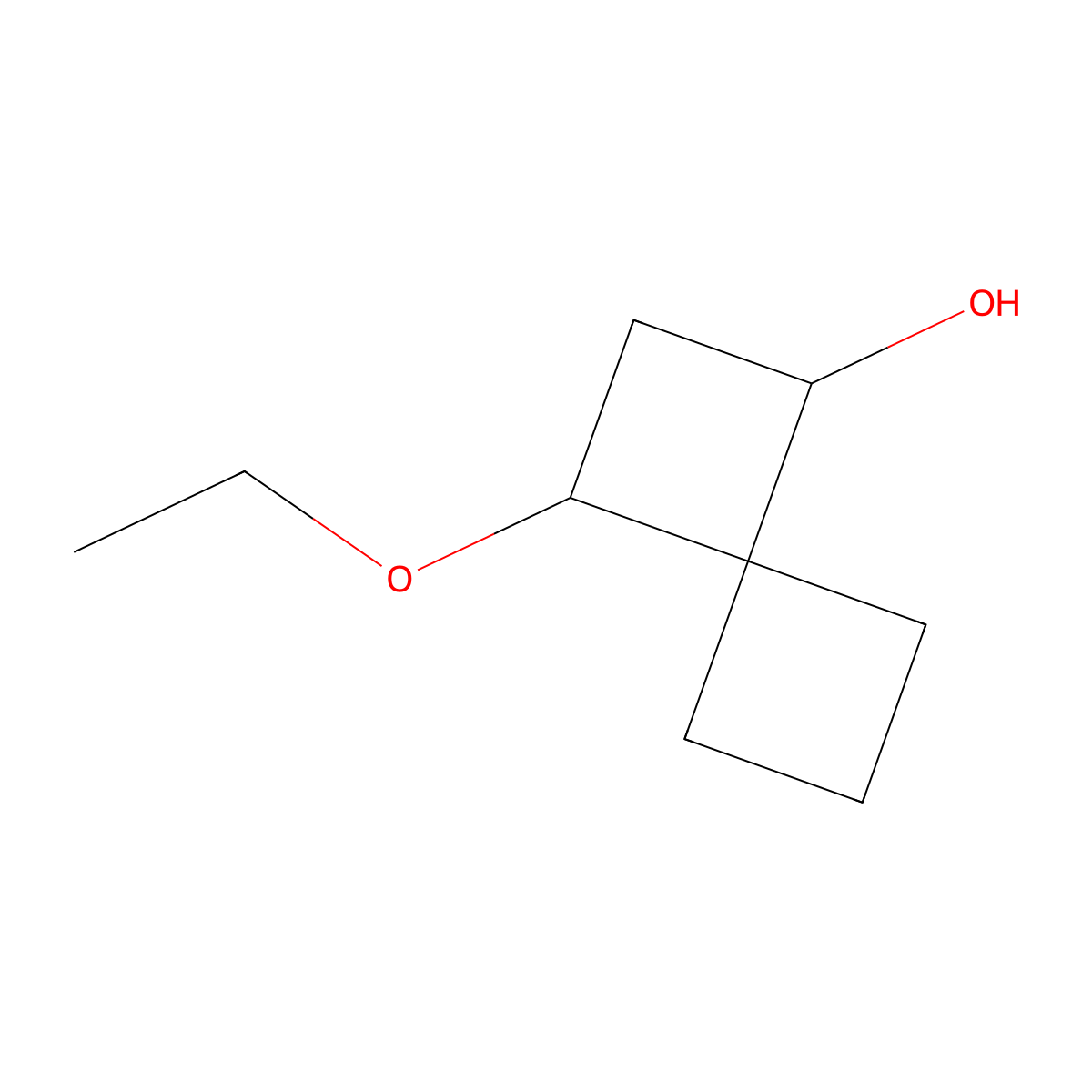 3-Ethoxyspiro[3.3]heptan-1-ol molecular structure, CAS 1394041-68-9