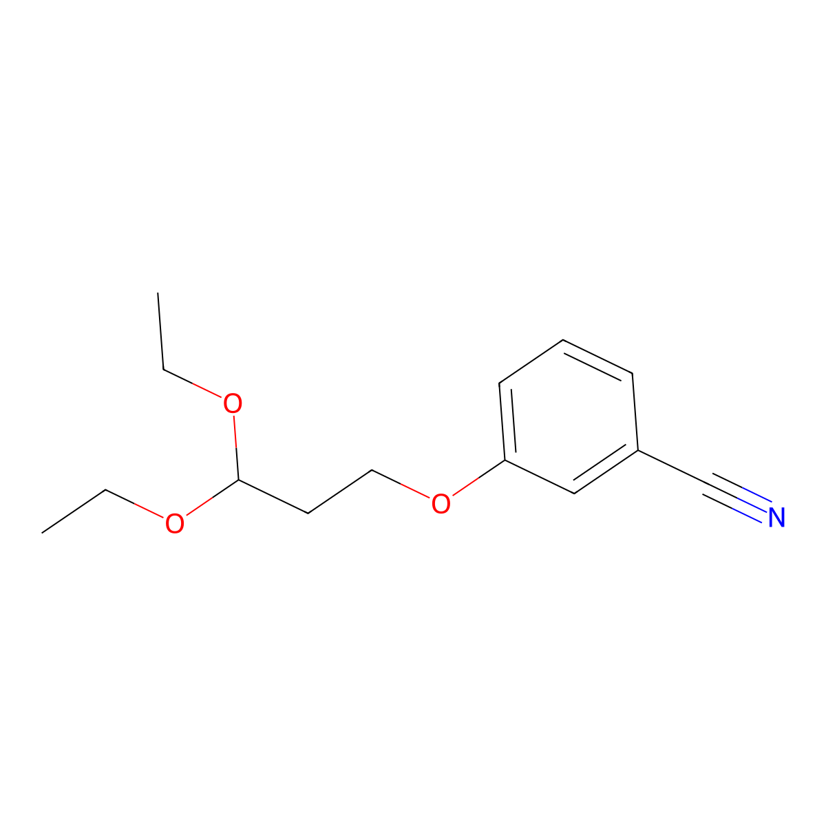 3-(3,3-Diethoxypropoxy)benzonitrile molecular structure, CAS 1394041-76-9