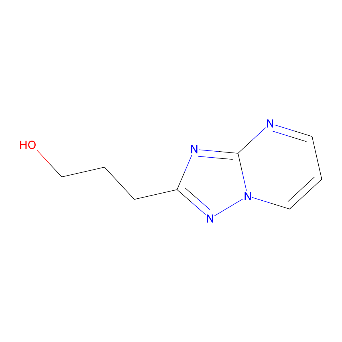 3-{[1,2,4]Triazolo[1,5-a]pyrimidin-2-yl}propan-1-ol molecular structure, CAS 1394042-36-4