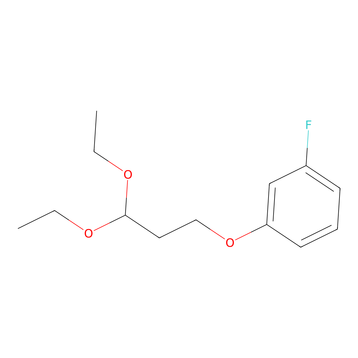 1-(3,3-Diethoxypropoxy)-3-fluorobenzene molecular structure, CAS 1394042-48-8