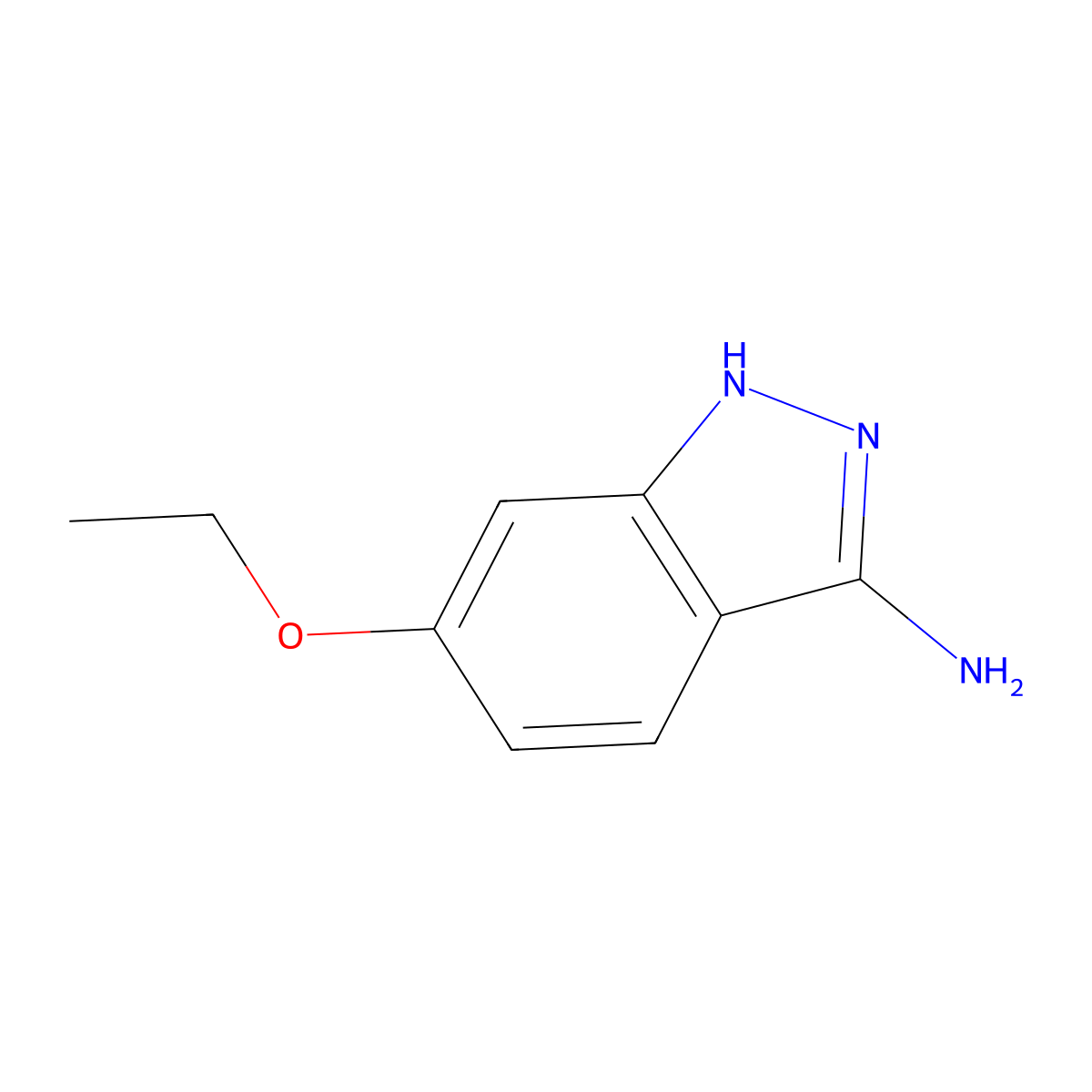 6-Ethoxy-1H-indazol-3-ylamine molecular structure, CAS 1394067-63-0