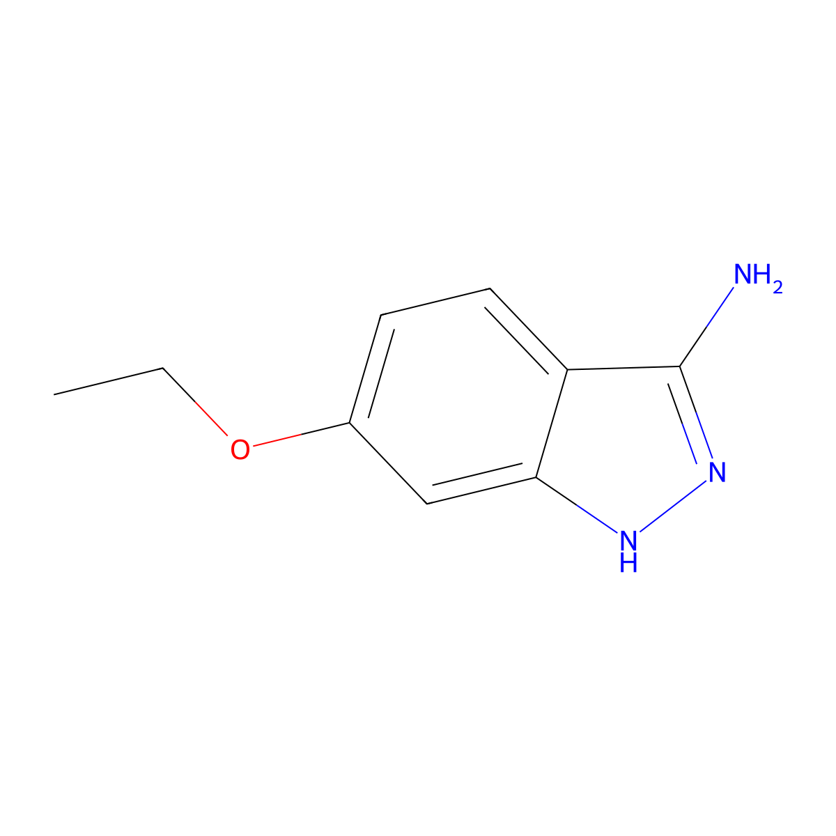 6-Ethoxy-1H-indazol-3-ylamine molecular structure, CAS 1394067-63-0