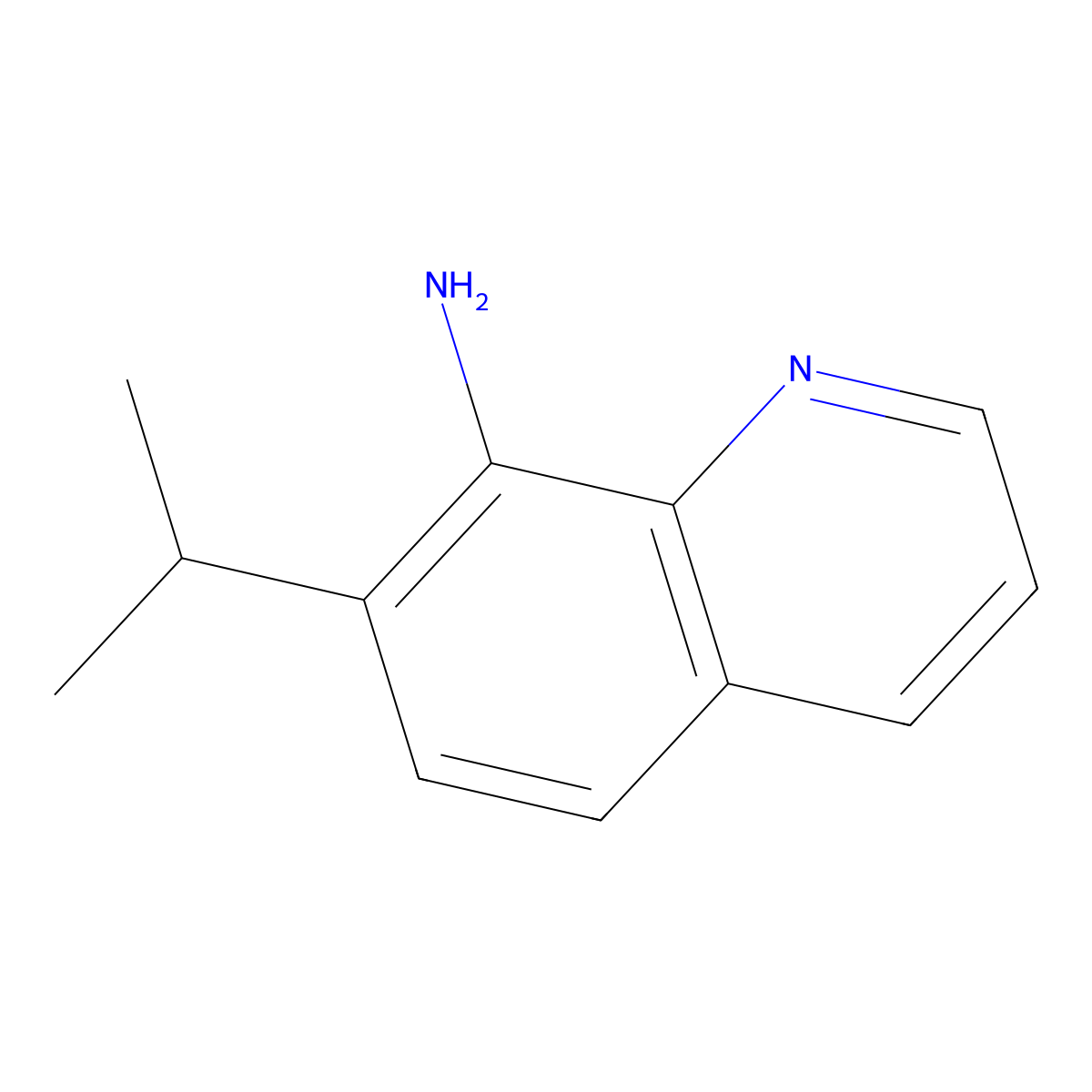 7-Isopropyl-8-quinolinamine molecular structure, CAS 1394083-93-2