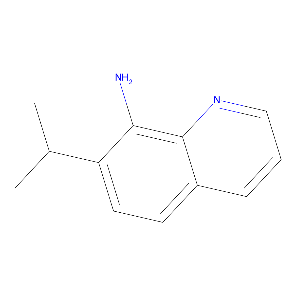 7-Isopropyl-8-quinolinamine molecular structure, CAS 1394083-93-2