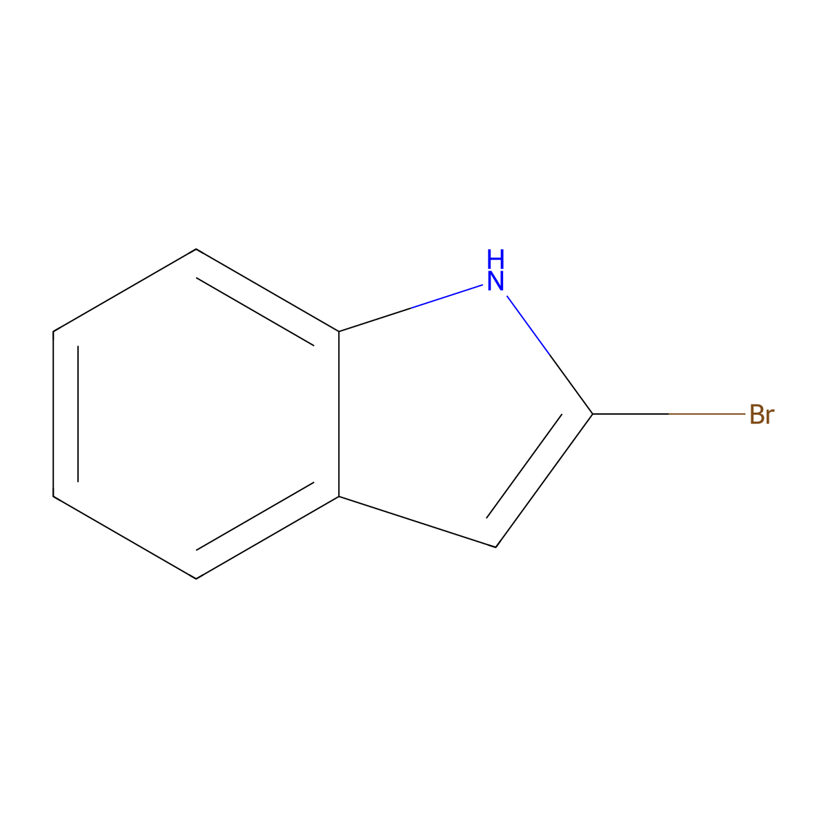 2-bromo-1H-indole molecular structure, CAS 139409-34-0