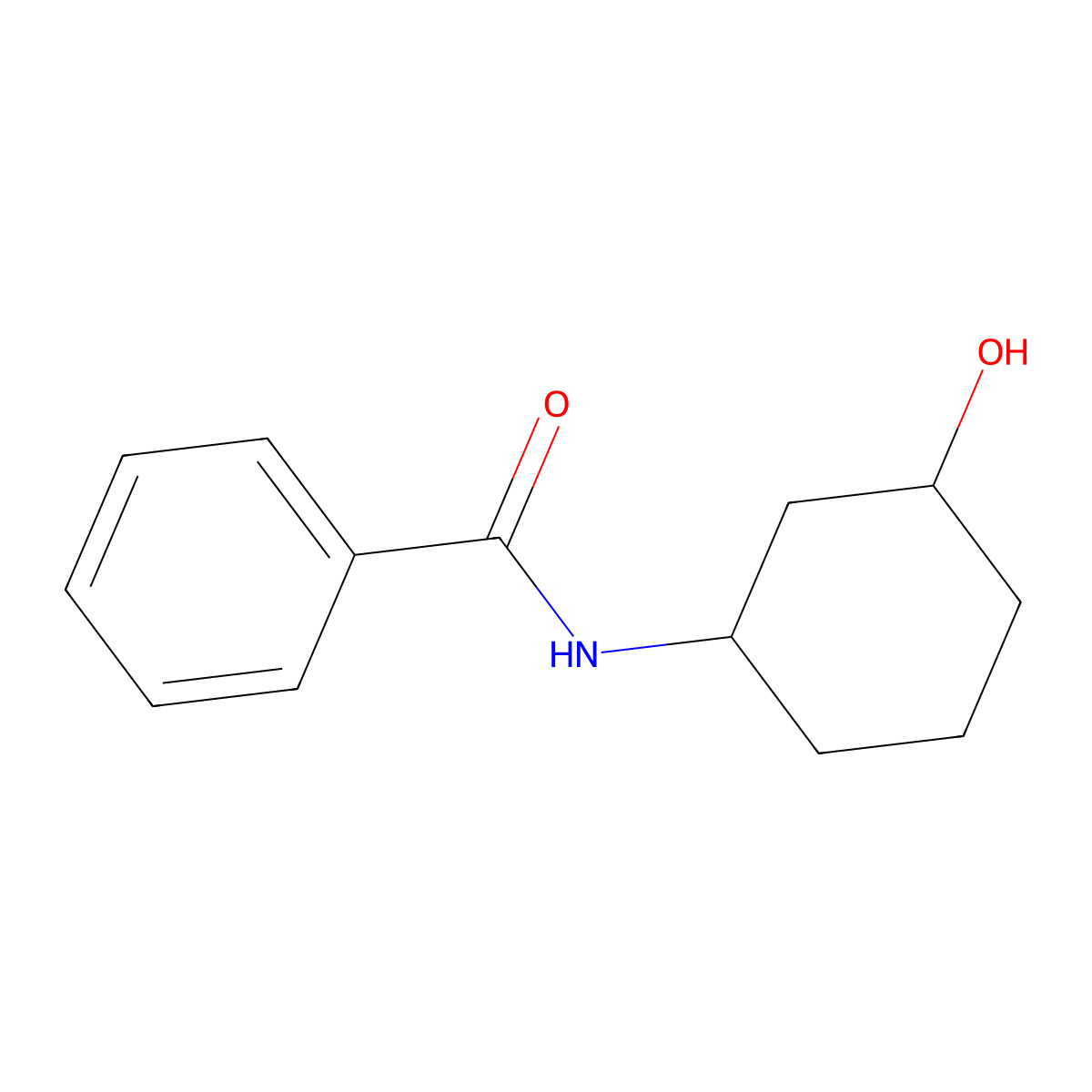 N-(3-hydroxycyclohexyl)benzamide molecular structure, CAS 13941-94-1
