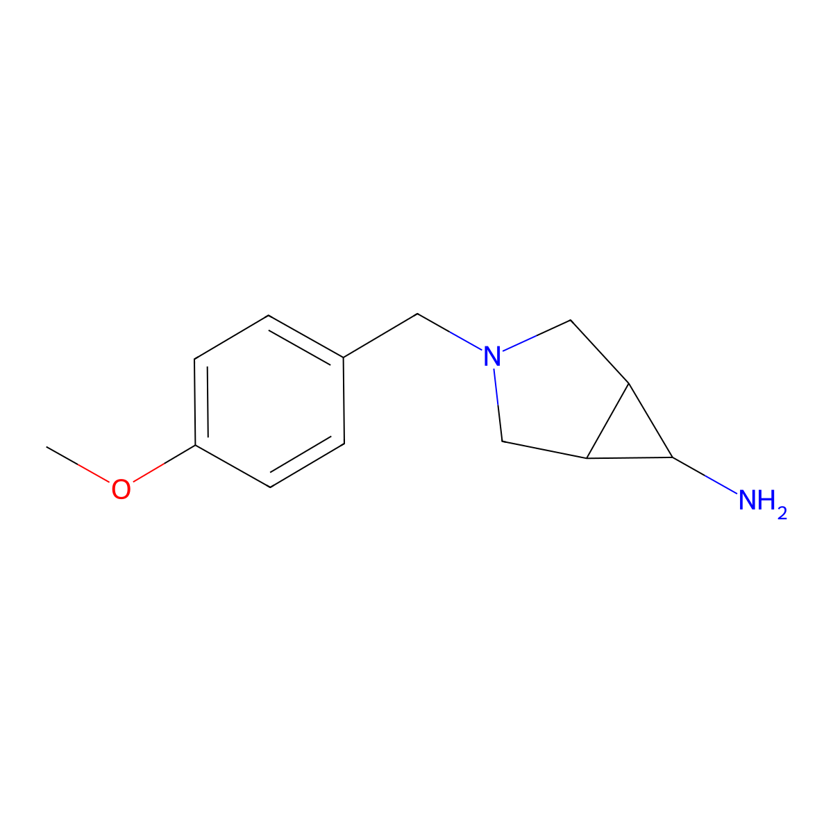 3-[(4-Methoxyphenyl)methyl]-3-azabicyclo[3.1.0]hexan-6-amine molecular structure, CAS 1394116-72-3