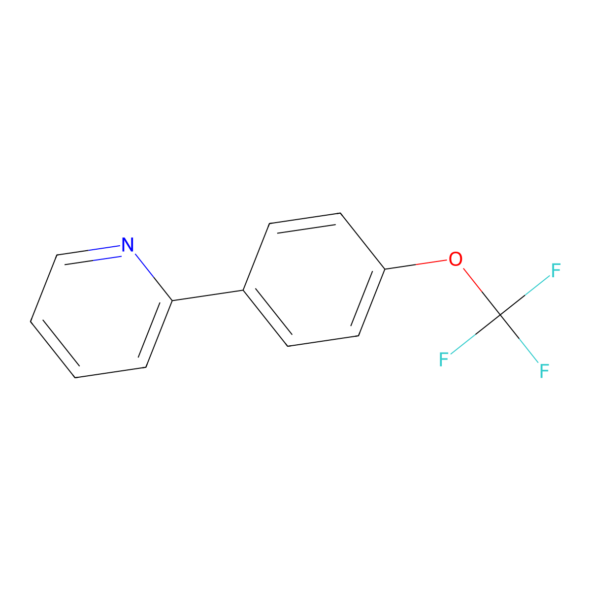 2-[4-(Trifluoromethoxy)phenyl]pyridine molecular structure, CAS 1394131-92-0