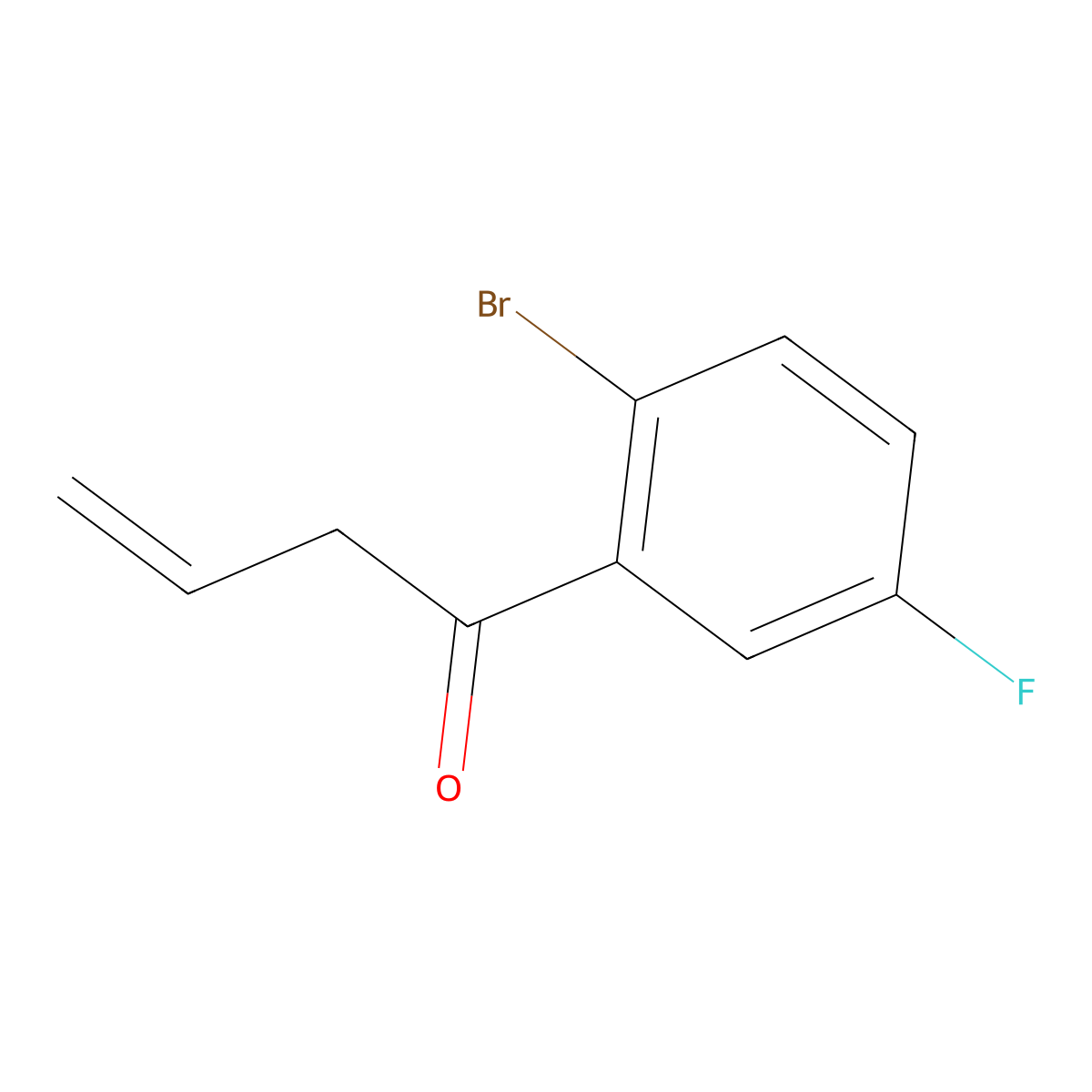 1-(2-Bromo-5-fluorophenyl)but-3-en-1-one molecular structure, CAS 1394141-12-8