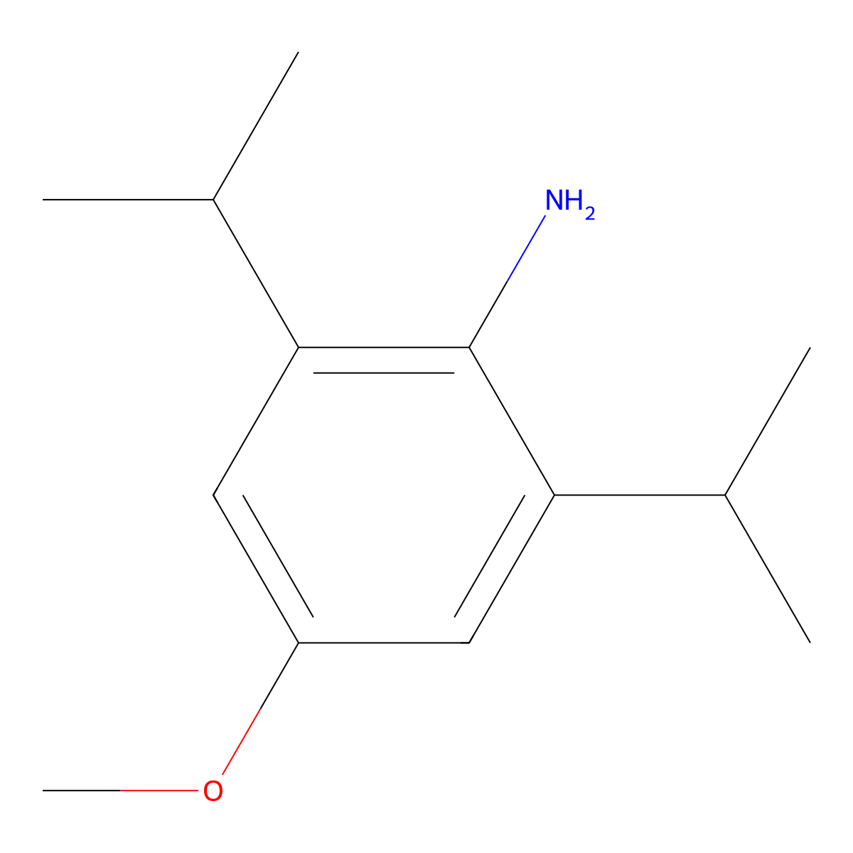 2,6-Diisopropyl-4-methoxyaniline molecular structure, CAS 1394159-51-3