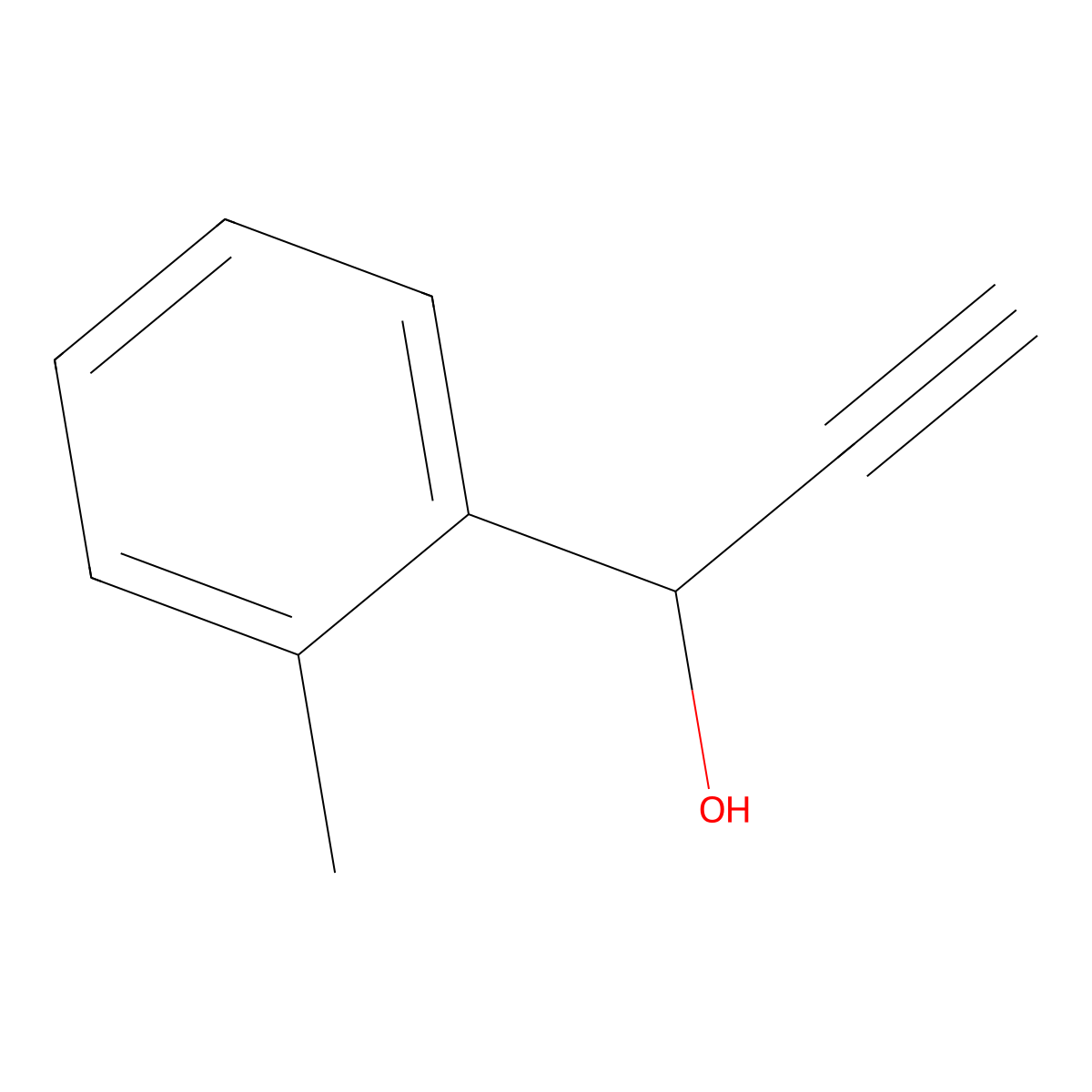 1-(2-Methylphenyl)-2-propyn-1-ol molecular structure, CAS 139416-71-0