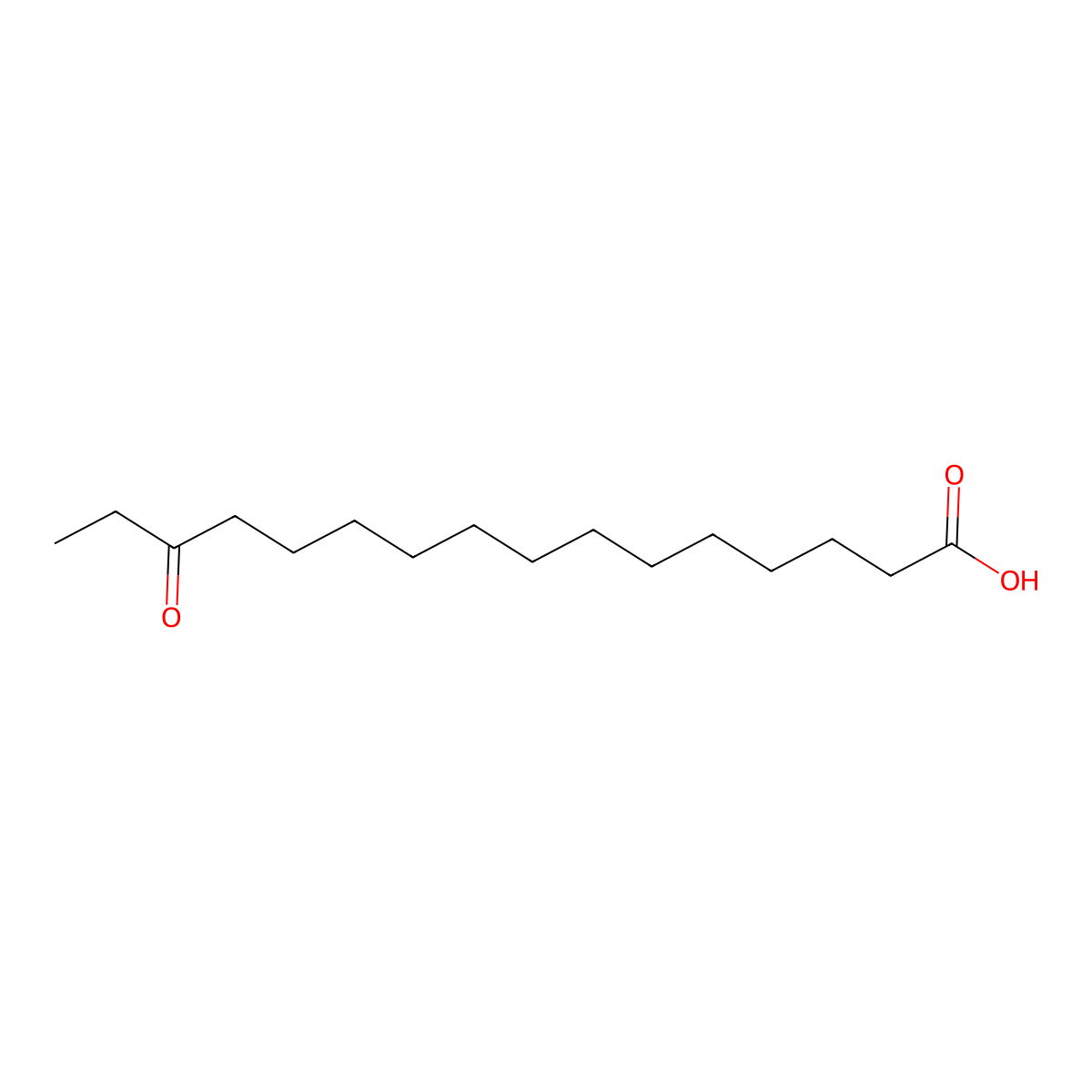 14-Oxohexadecanoic acid molecular structure, CAS 139418-87-4
