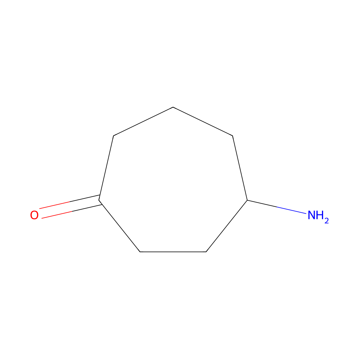 4-Aminocycloheptan-1-one molecular structure, CAS 13942-09-1