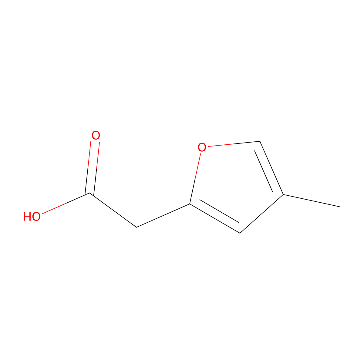 2-(4-Methylfuran-2-YL)acetic acid molecular structure, CAS 139422-33-6