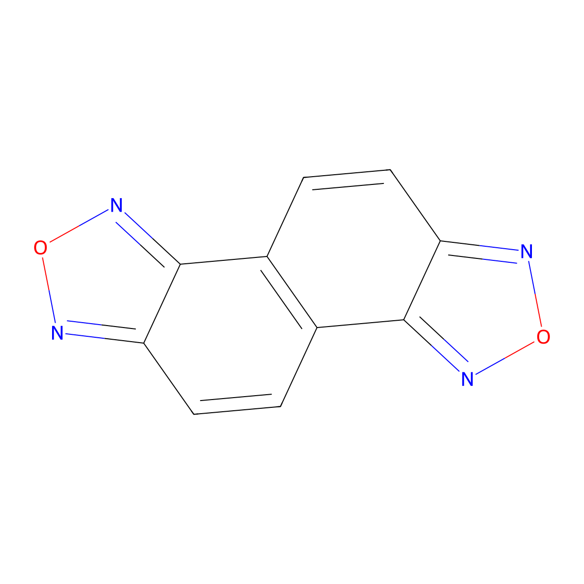Naphtho[1,2-c:5,6-c']bis([1,2,5]oxadiazole) molecular structure, CAS 1394221-73-8