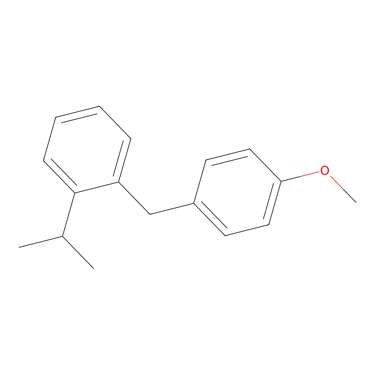 1-Methoxy-4-{[2-(propan-2-yl)phenyl]methyl}benzene molecular structure, CAS 1394225-92-3