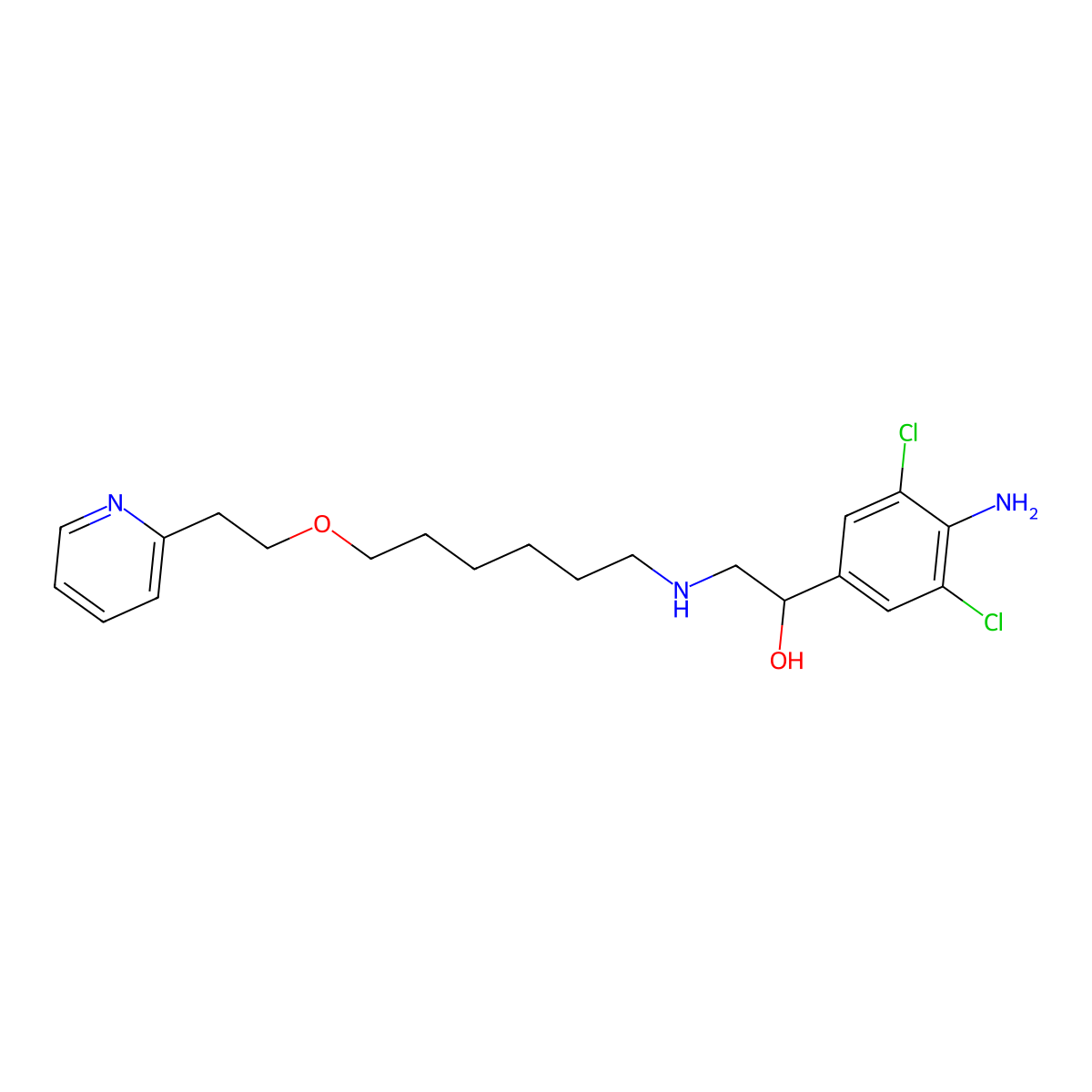 (+)-Picumeterol molecular structure, CAS 139423-79-3