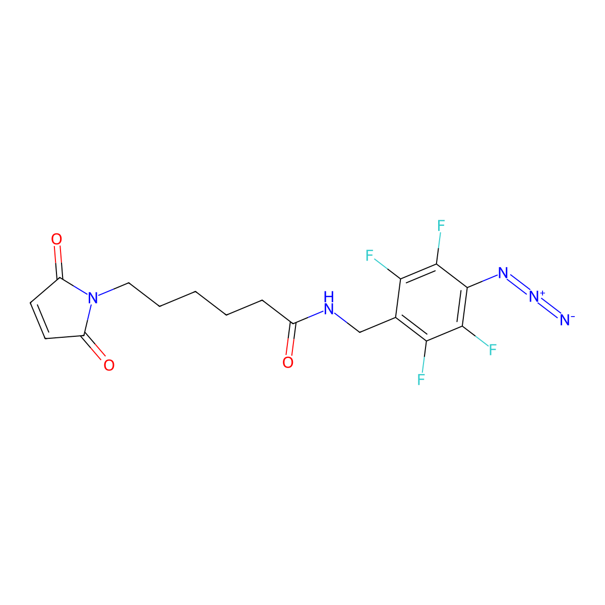 N-(4-Azido-2,3,5,6-tetrafluorobenzyl)-6-maleimidohexanamide molecular structure, CAS 139428-49-2
