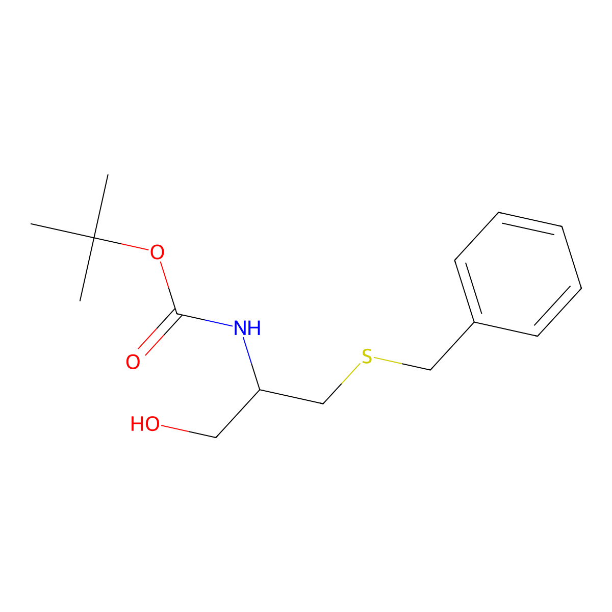 Boc-S-Benzyl-L-cysteinol molecular structure, CAS 139428-96-9