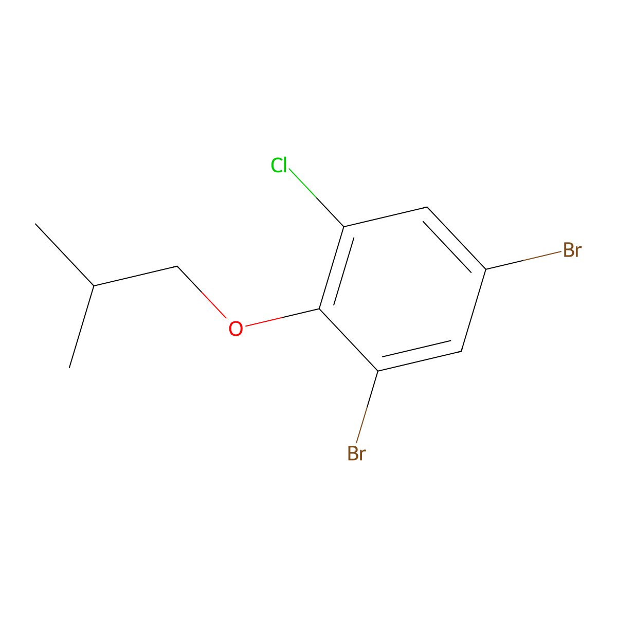 2,4-Dibromo-6-chloro-1-isobutoxybenzene molecular structure, CAS 1394291-25-8