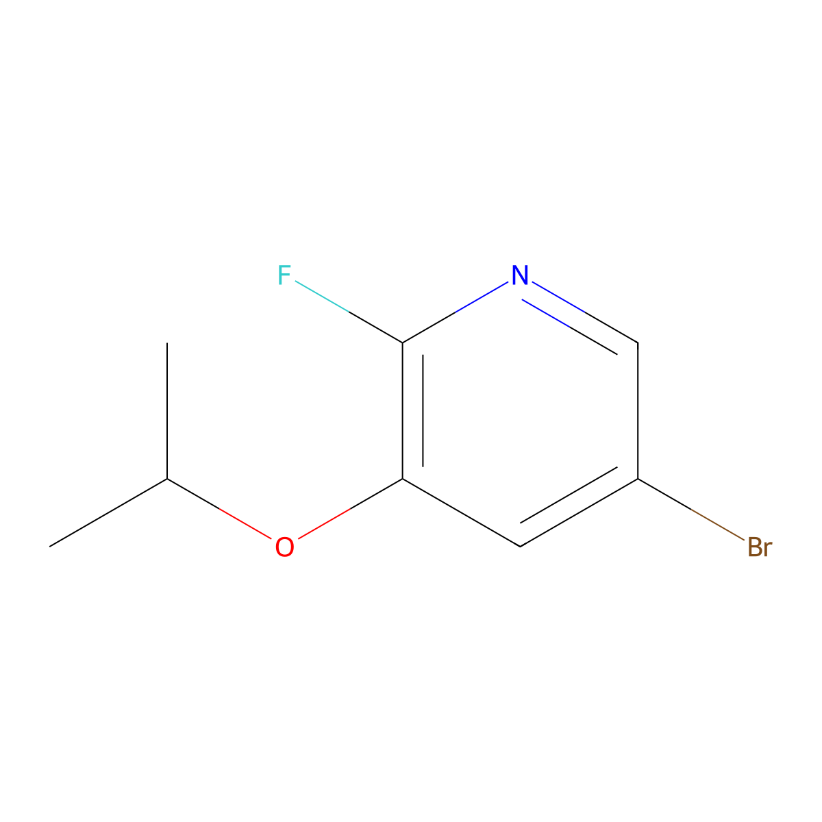 5-Bromo-2-fluoro-3-isopropoxypyridine molecular structure, CAS 1394291-27-0