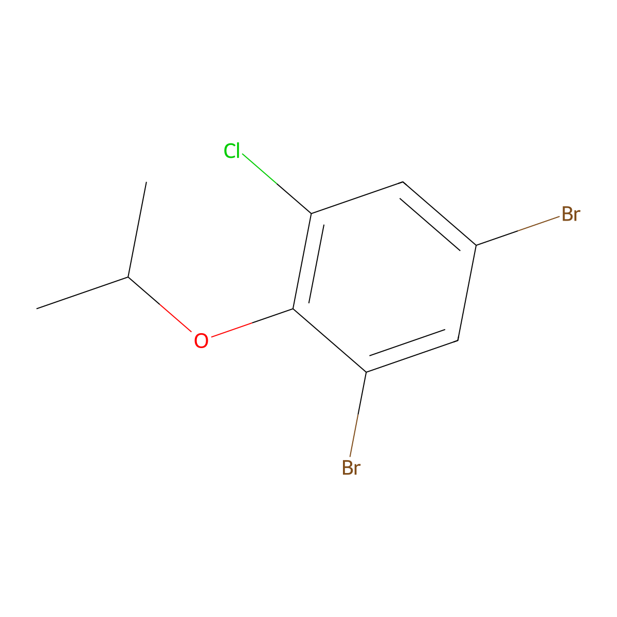 2,4-Dibromo-6-chloro-1-isopropoxybenzene molecular structure, CAS 1394291-52-1