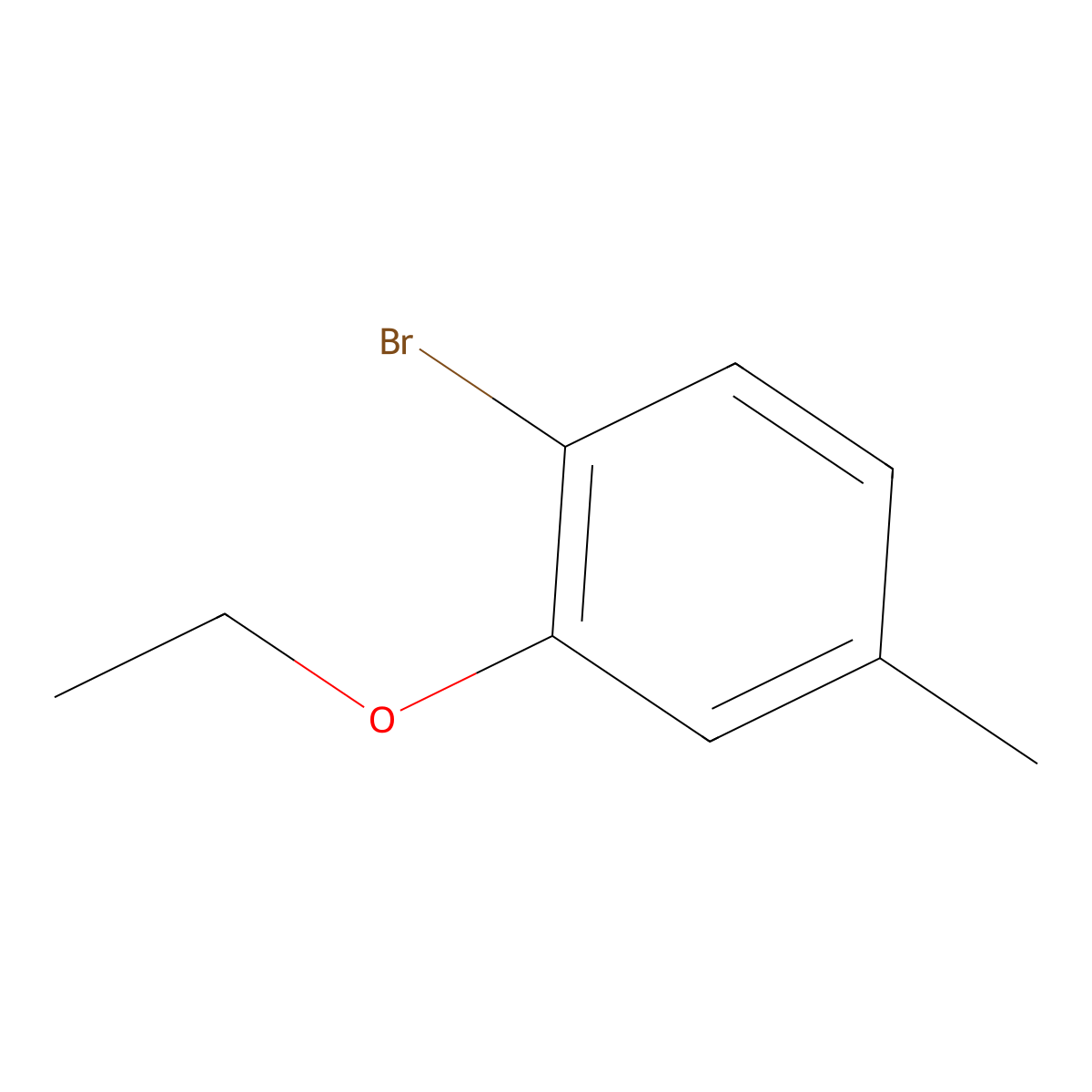 1-Bromo-2-ethoxy-4-methylbenzene molecular structure, CAS 1394291-57-6