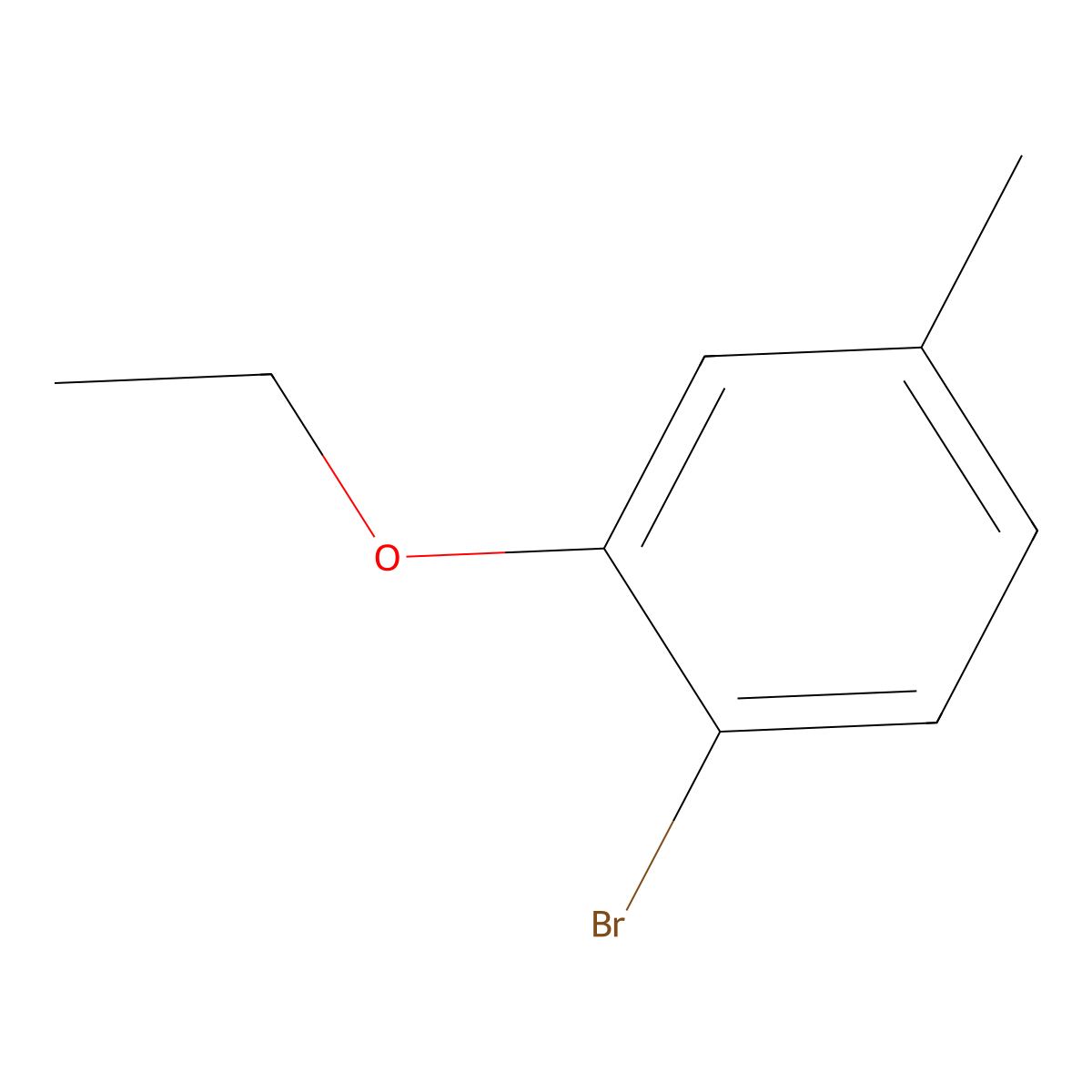 1-Bromo-2-ethoxy-4-methylbenzene molecular structure, CAS 1394291-57-6