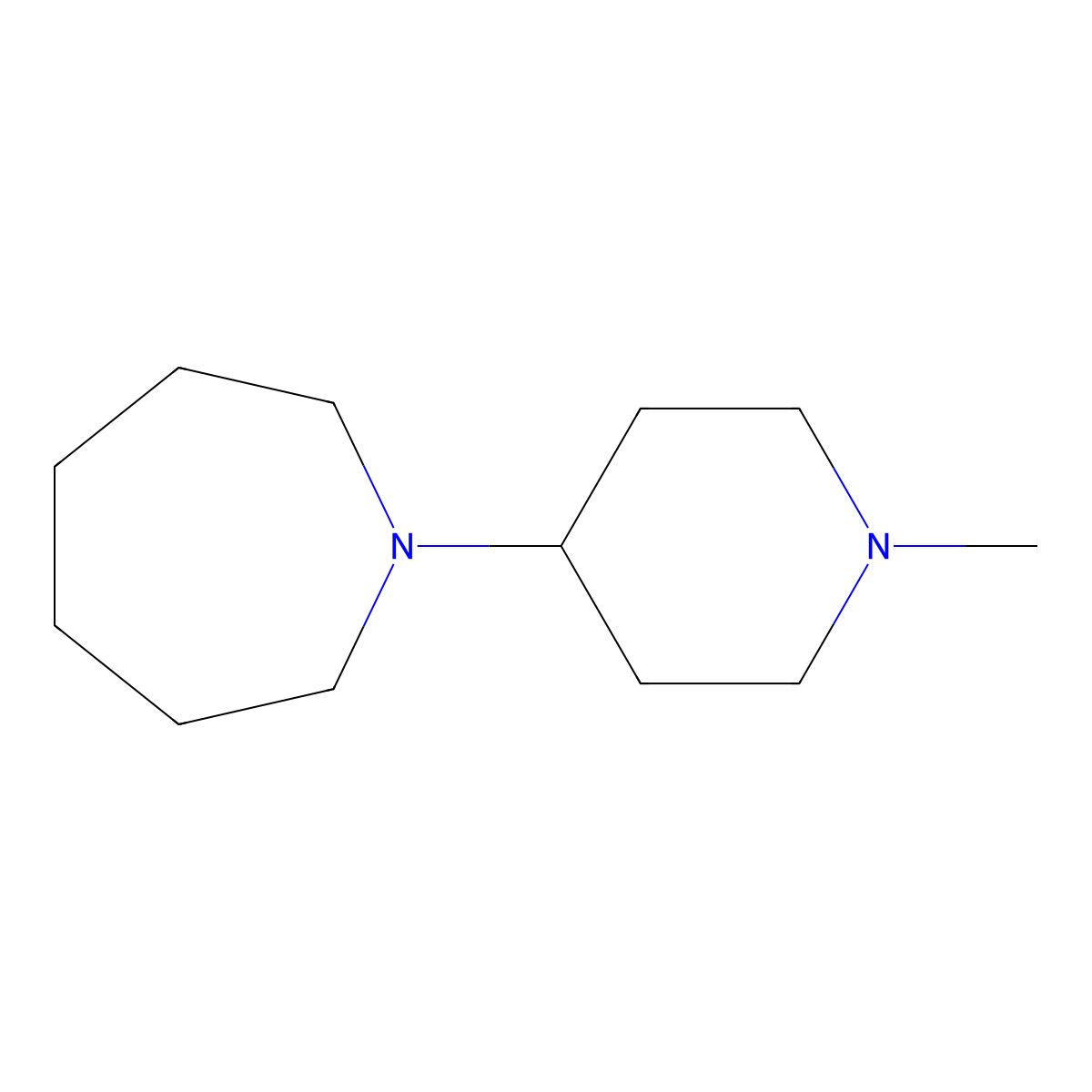 1-(1-Methylpiperidin-4-yl)azepane molecular structure, CAS 1394306-52-5