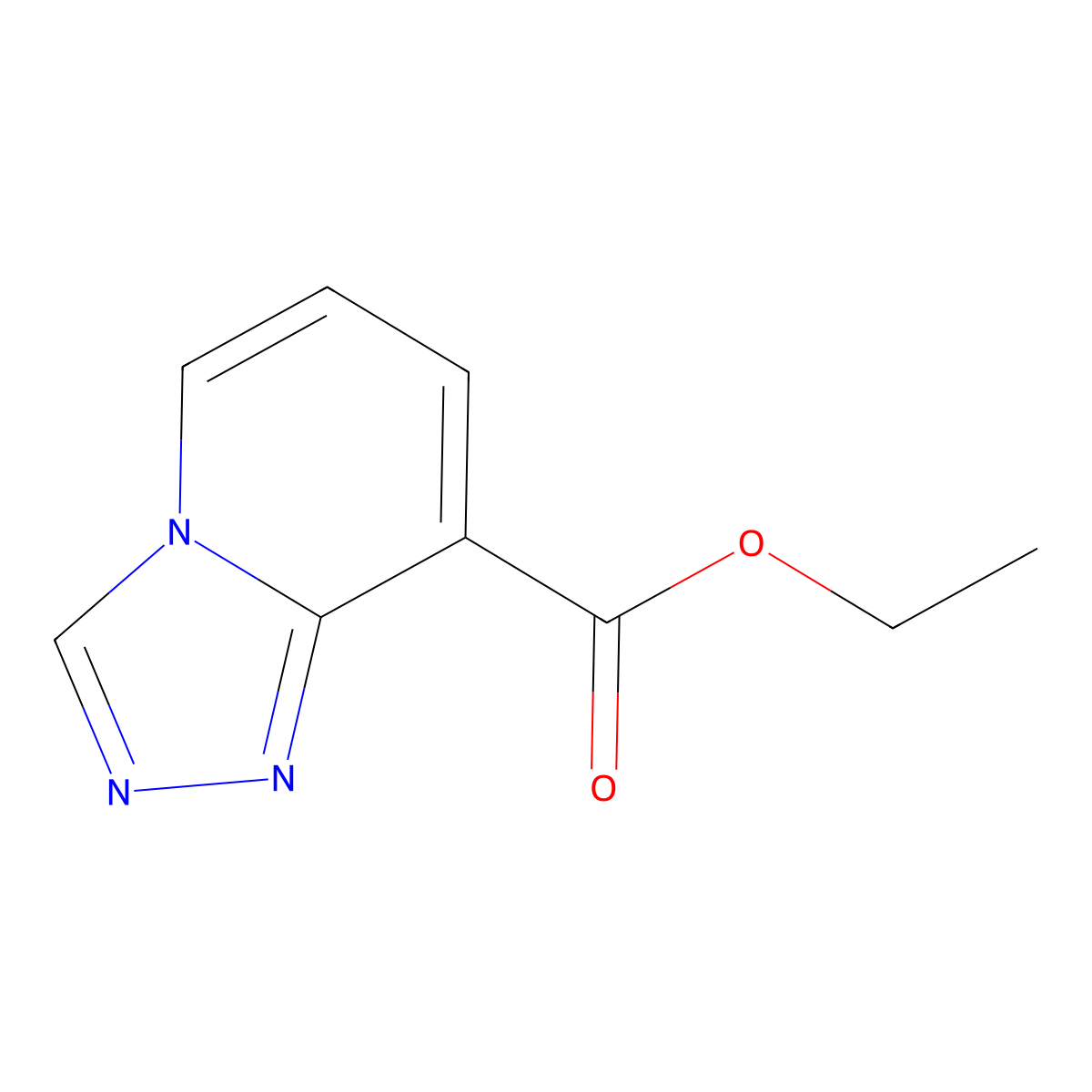 Ethyl [1,2,4]triazolo[4,3-a]pyridine-8-carboxylate molecular structure, CAS 1394306-53-6