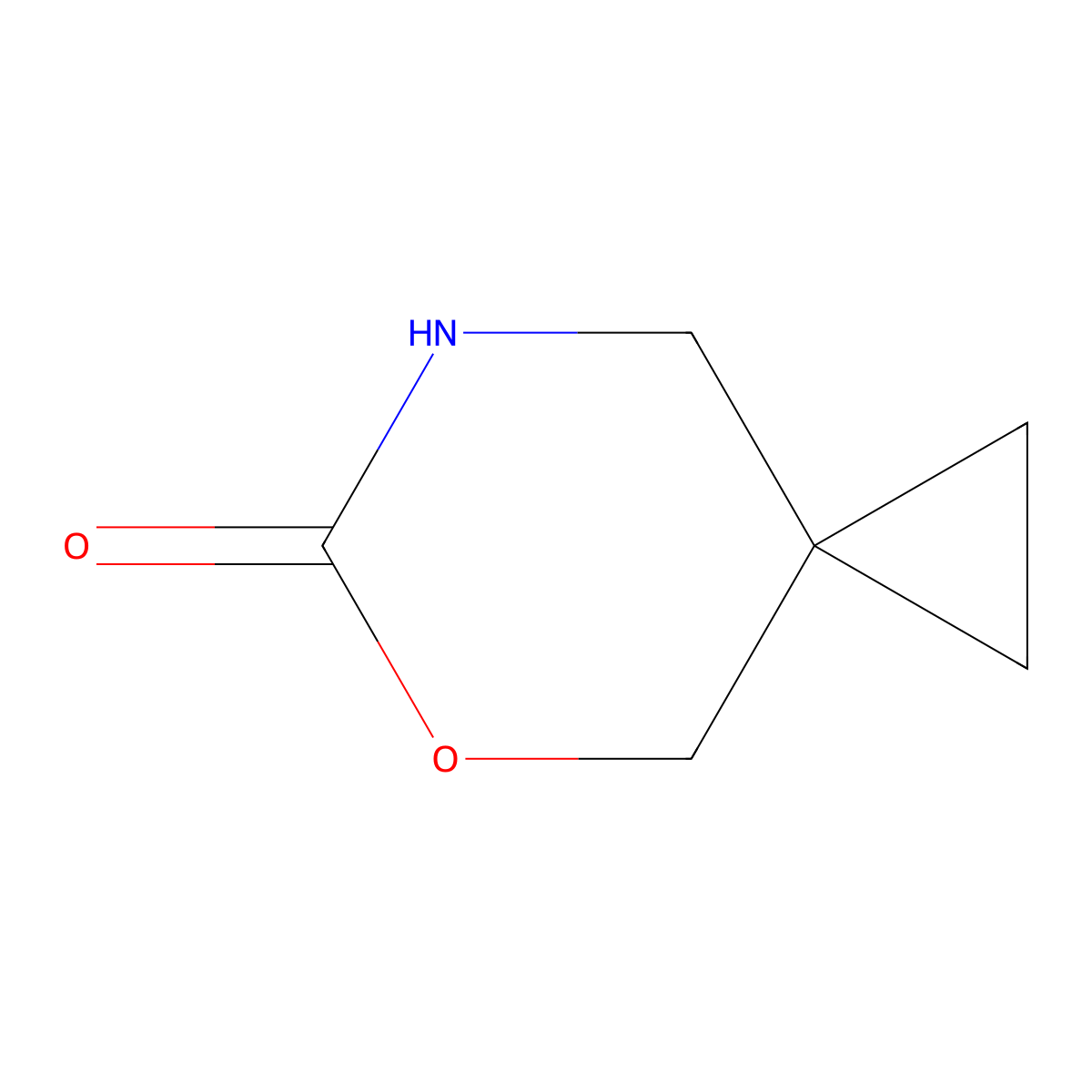 5-Oxa-7-azaspiro[2.5]octan-6-one molecular structure, CAS 1394306-58-1
