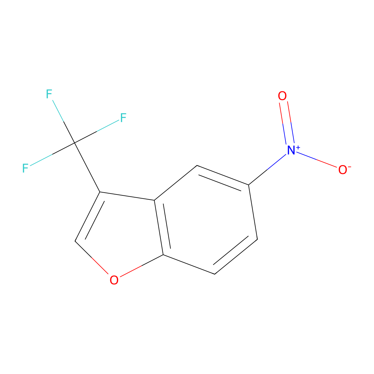 5-Nitro-3-(trifluoromethyl)benzofuran molecular structure, CAS 1394319-44-8