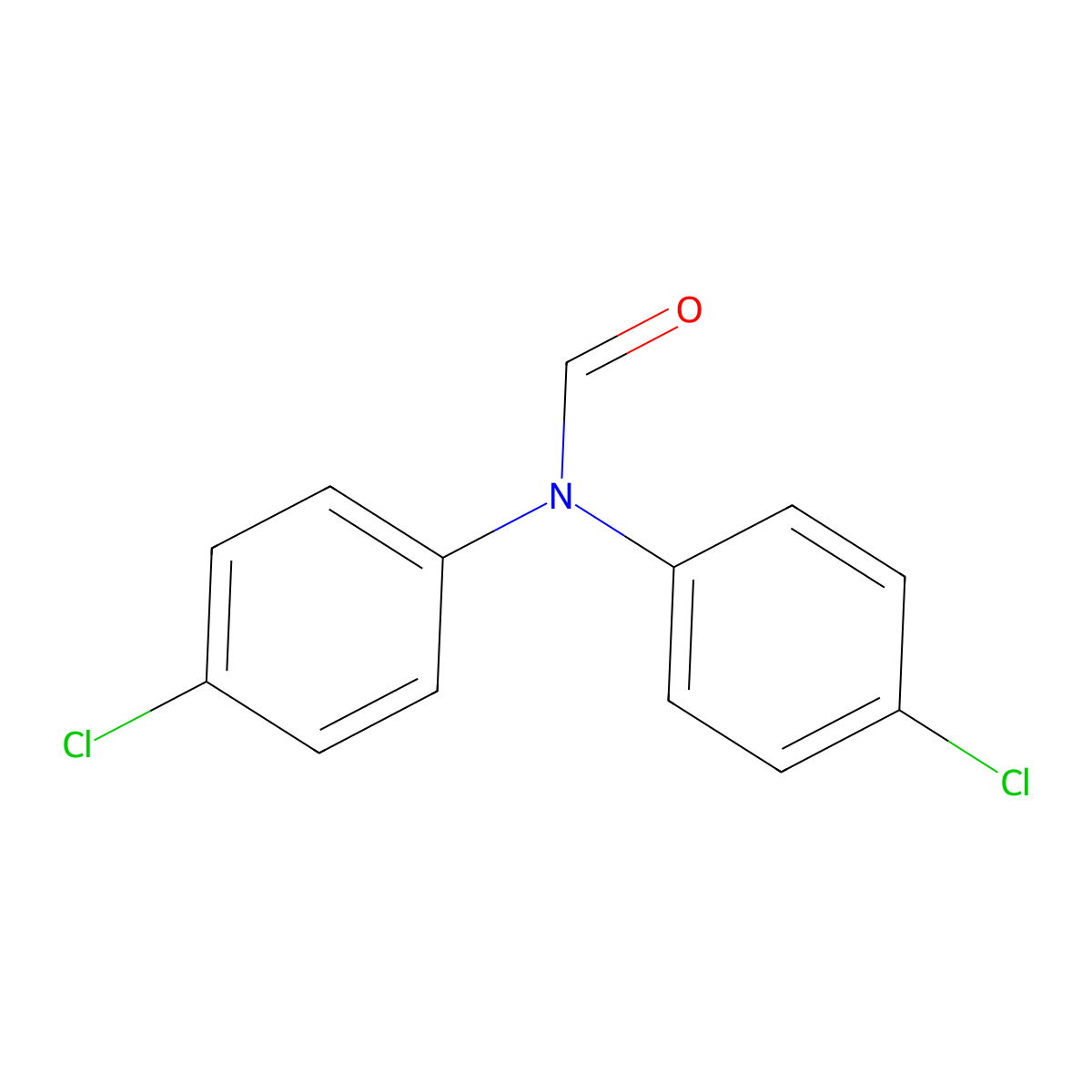 N,N-bis(4-chlorophenyl)formamide molecular structure, CAS 139438-29-2