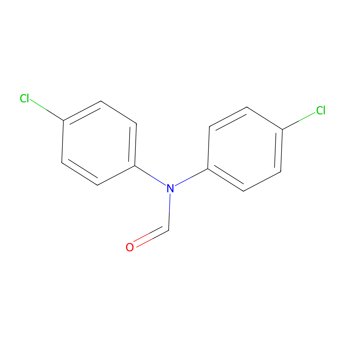N,N-bis(4-chlorophenyl)formamide molecular structure, CAS 139438-29-2