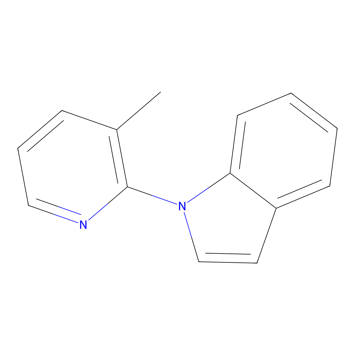 1-(3-Methylpyridin-2-yl)-1H-indole molecular structure, CAS 1394402-30-2