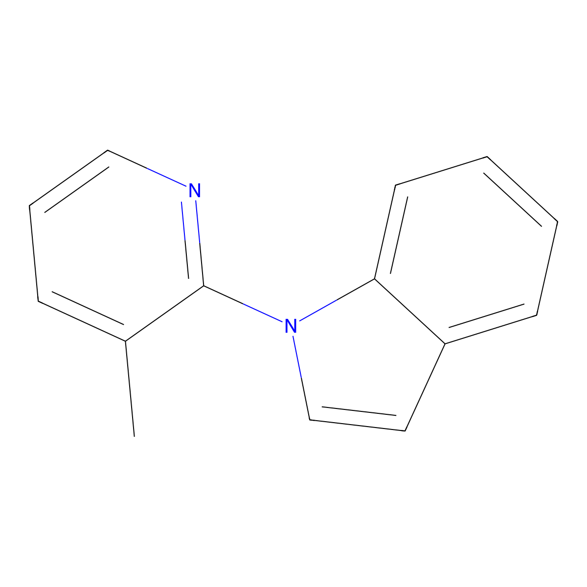 1-(3-Methylpyridin-2-yl)-1H-indole molecular structure, CAS 1394402-30-2