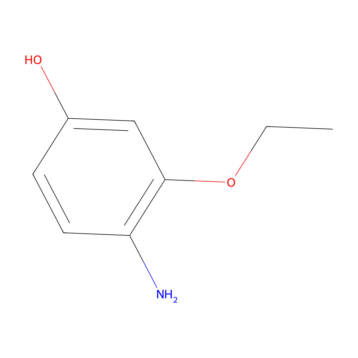 4-Amino-3-ethoxyphenol molecular structure, CAS 139444-58-9