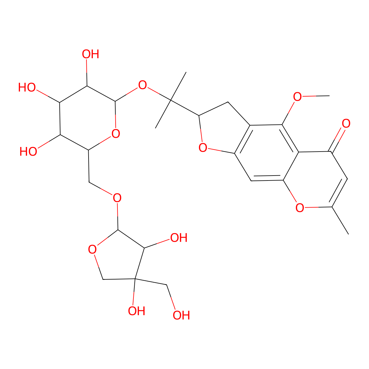 6"-O-Apiosyl-5-O-Methylvisammioside molecular structure, CAS 139446-82-5