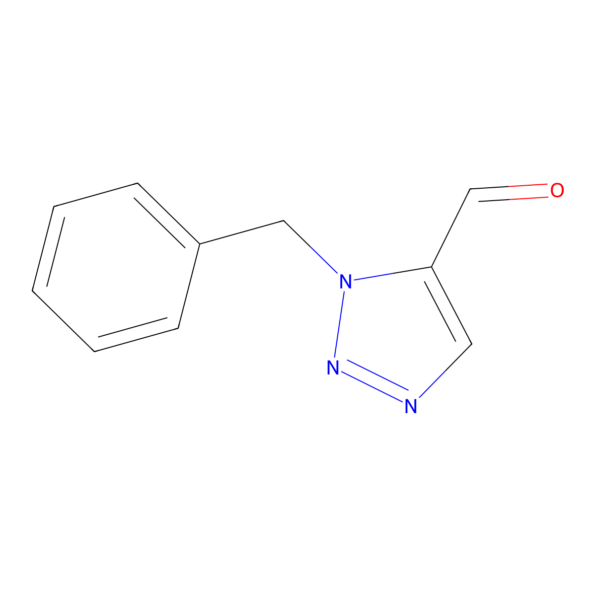 1-benzyl-1H-1,2,3-triazole-5-carbaldehyde molecular structure, CAS 139454-85-6
