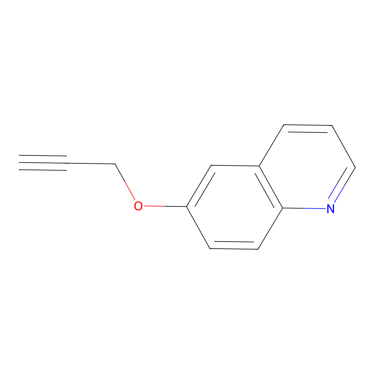 Quinoline, 6-(2-propynyloxy)- molecular structure, CAS 139457-31-1