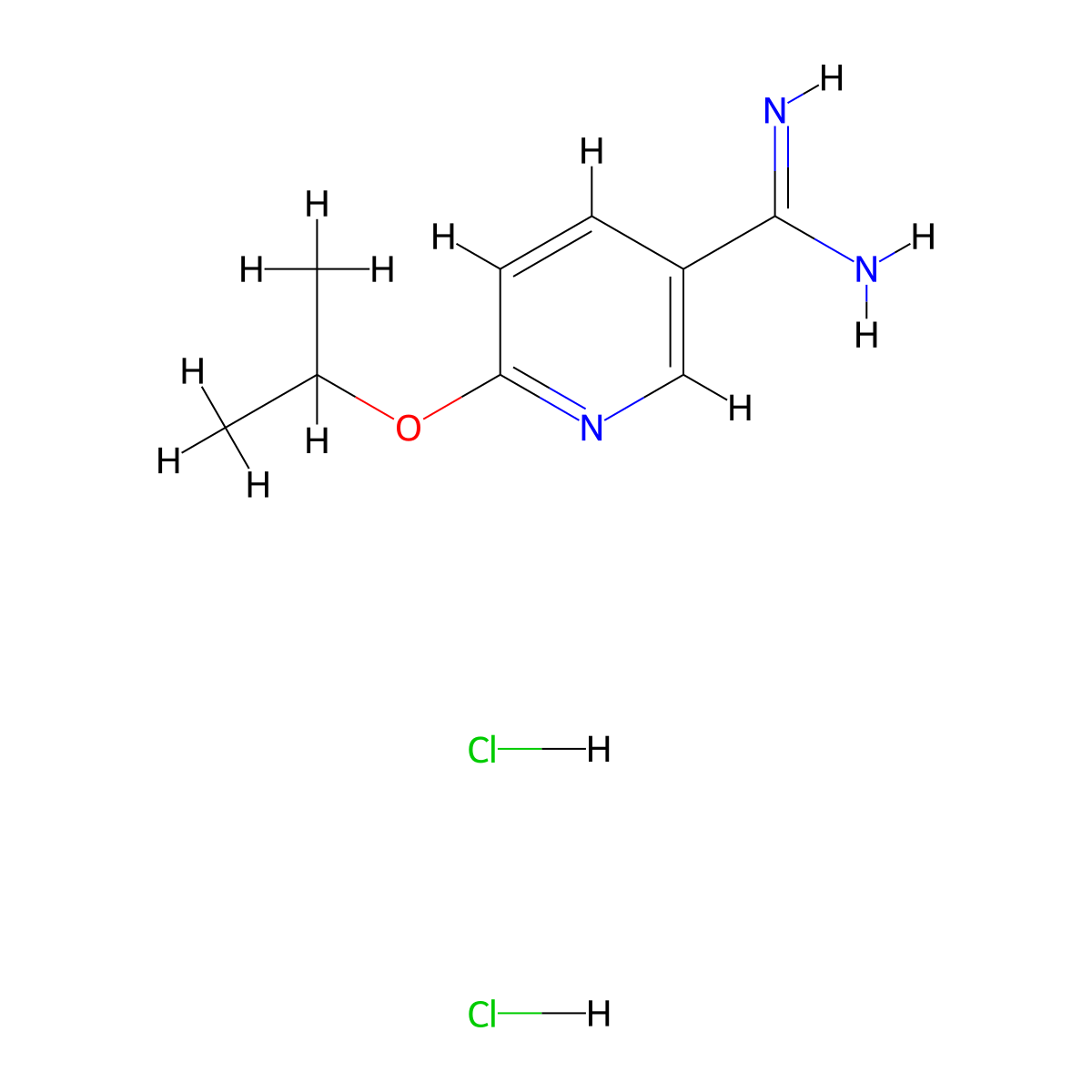 6-(Propan-2-yloxy)pyridine-3-carboximidamide dihydrochloride molecular structure, CAS 1394686-55-5