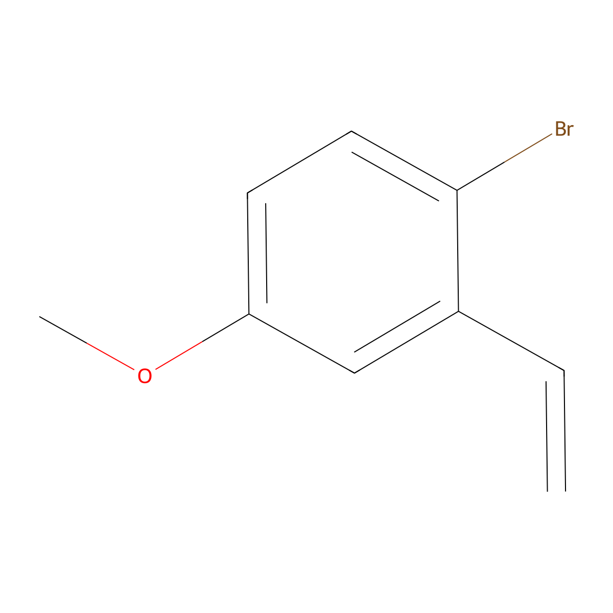 1-Bromo-2-ethenyl-4-methoxybenzene molecular structure, CAS 139469-06-0